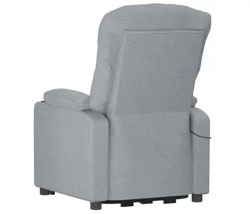 Elektrinis Atlošiamas Krėslas, Šviesiai Pilkos Spalvos, Audinys