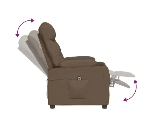 Elektriline Tugitool, Pruun, Kangas