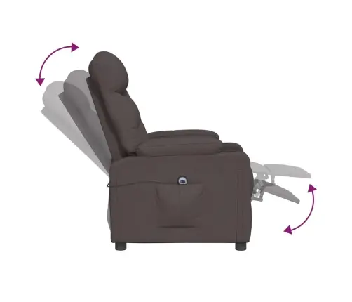 Elektriline Tugitool, Tumepruun, Kangas