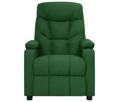 Elektrisks Masāžas Krēsls, Tumši Zaļš Audums Vidaxl