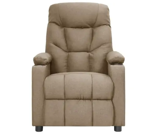 Elektrisks Masāžas Krēsls, Pelēkbrūns Audums Vidaxl