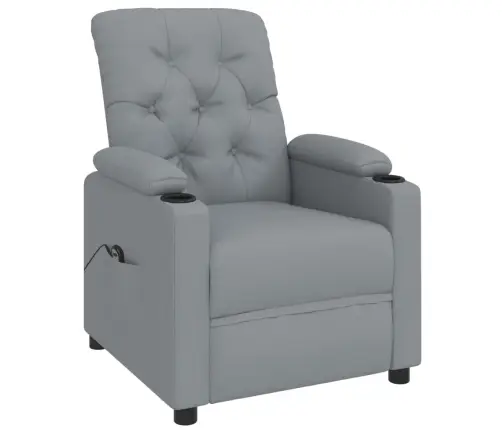 Elektrinis Atlošiamas Krėslas, Šviesiai Pilkos Spalvos, Audinys