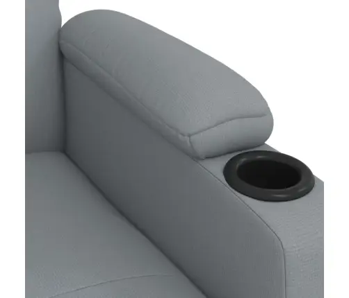 Elektrinis Atlošiamas Krėslas, Šviesiai Pilkos Spalvos, Audinys