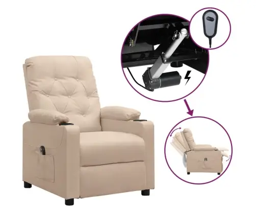 Elektriline Tugitool, Kreemjas, Kangas