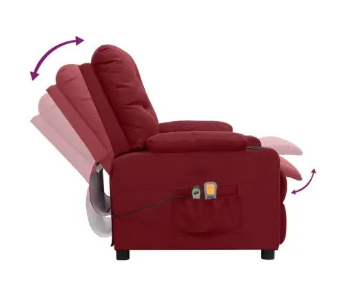 Elektriline Massaažitool, Veinipunane, Kangas