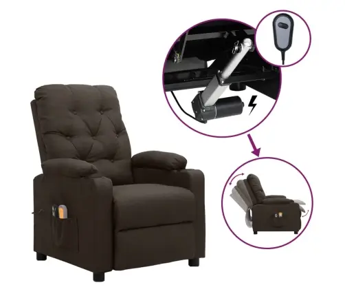 Elektriline Massaažitool, Tumepruun, Kangas