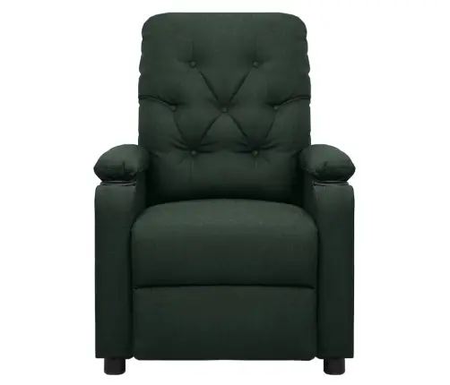 Elektrisks Masāžas Krēsls, Tumši Zaļš Audums Vidaxl