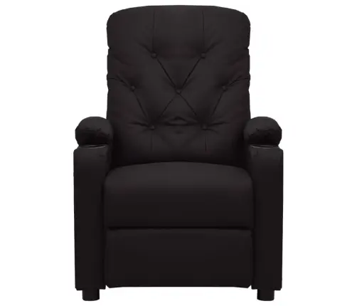 Elektrinis Atlošiamas Krėslas, Juodos Spalvos, Dirbtinė Oda