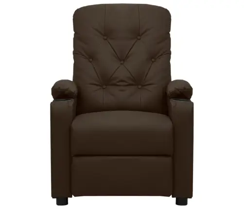 Elektrisks Atpūtas Krēsls, Brūna Mākslīgā Āda Vidaxl