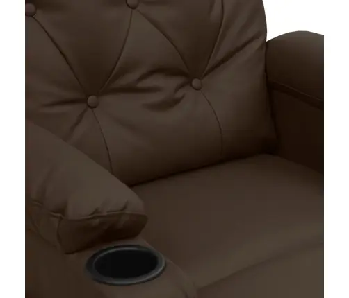 Elektrisks Atpūtas Krēsls, Brūna Mākslīgā Āda Vidaxl
