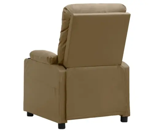 Elektrisks Atpūtas Krēsls, Kapučīno Krāsas Mākslīgā Āda Vidaxl