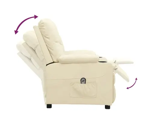 Elektriline Tugitool, Kreemjas, Kunstnahk