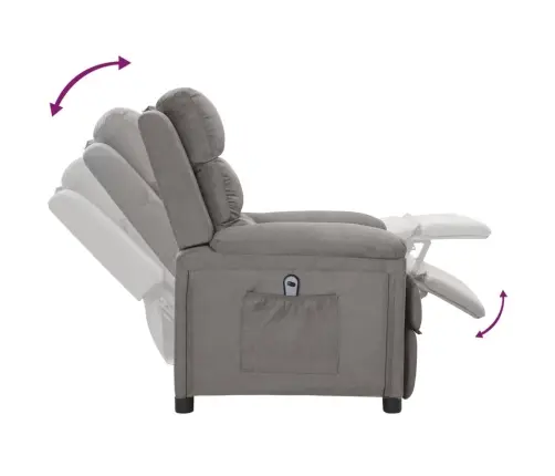 Elektrisks Atpūtas Krēsls, Atgāžams, Gaiši Pelēks Audums Vidaxl Elektrisks Atpūtas Krēsls, Atgāžams, Gaiši Pelēks Audums Vidaxl