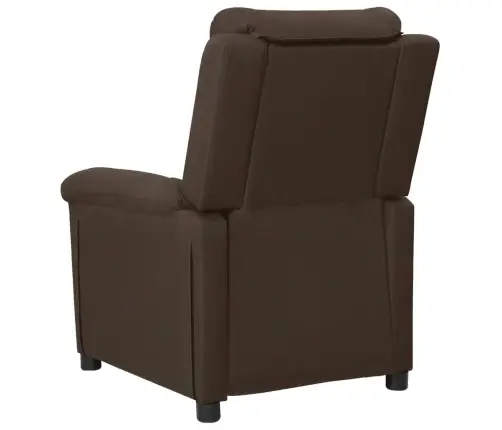 Elektrisks Masāžas Krēsls, Tumši Brūns Audums Vidaxl