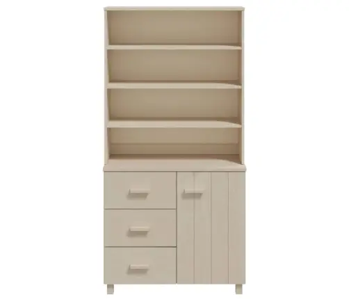 Augstais Skapis Hamar, Medus Brūns, Priedes Masīvkoks Vidaxl