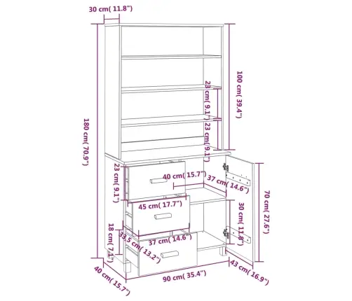 Kõrge Kapp, Toekas Männipuit, Tumehall
