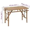 Saliekams Dārza Galds, 115X50X75 Cm, Bambuss Vidaxl