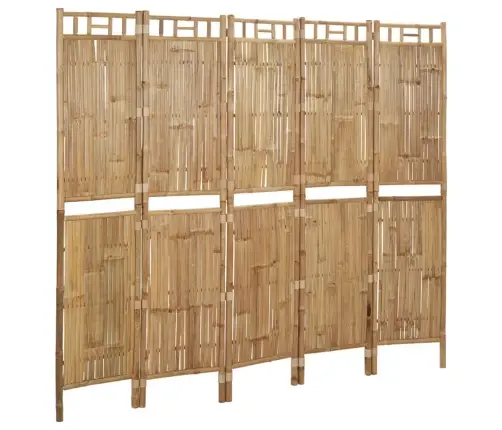 5-Paneļu Istabas Aizslietnis, Bambuss, 200X180 Cm Vidaxl