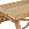 Piknika Galds, 115X115X81 Cm, Bambuss Vidaxl