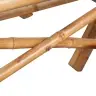 Piknika Galds, 115X115X81 Cm, Bambuss Vidaxl