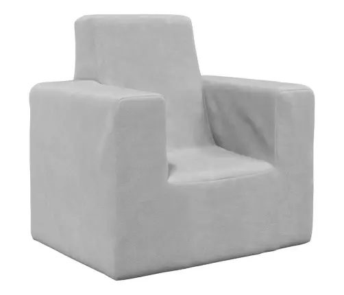 Bērnu Dīvāns, Gaiši Pelēks, Mīksts Plīšs Vidaxl