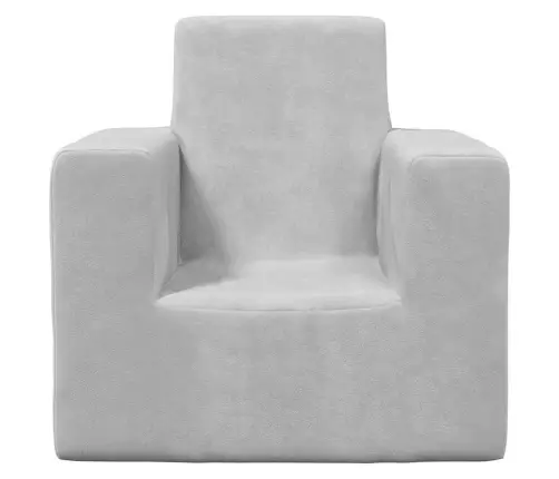 Bērnu Dīvāns, Gaiši Pelēks, Mīksts Plīšs Vidaxl