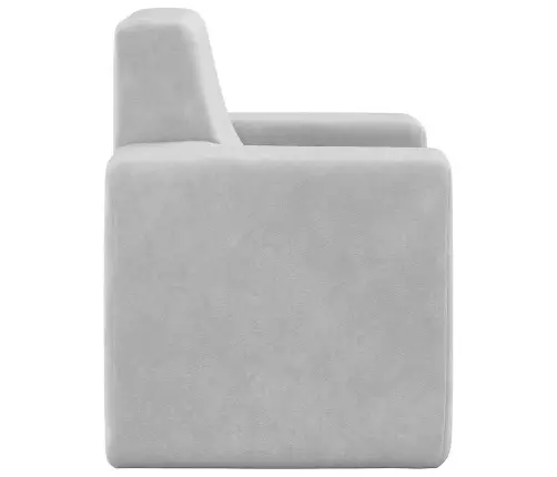 Bērnu Dīvāns, Gaiši Pelēks, Mīksts Plīšs Vidaxl