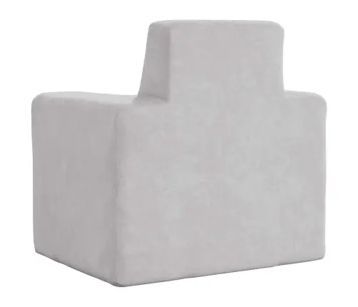 Bērnu Dīvāns, Gaiši Pelēks, Mīksts Plīšs Vidaxl