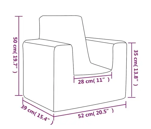 Bērnu Dīvāns, Gaiši Pelēks, Mīksts Plīšs Vidaxl
