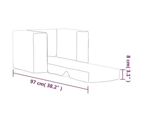 Vaikiška Sofa-Lova, Antracito Spalvos, Minkštas Pliušas