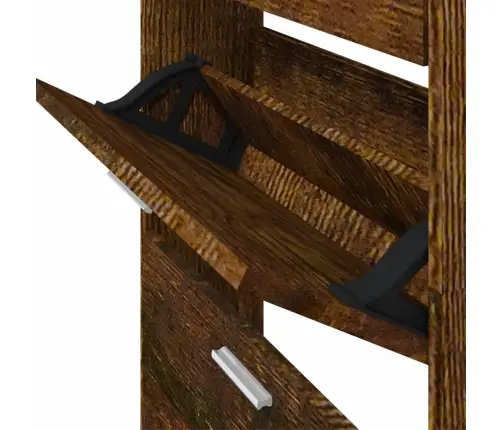 Spintelė Batams, Dūminio Ąžuolo, 59X17X169cm Apdirbta Mediena