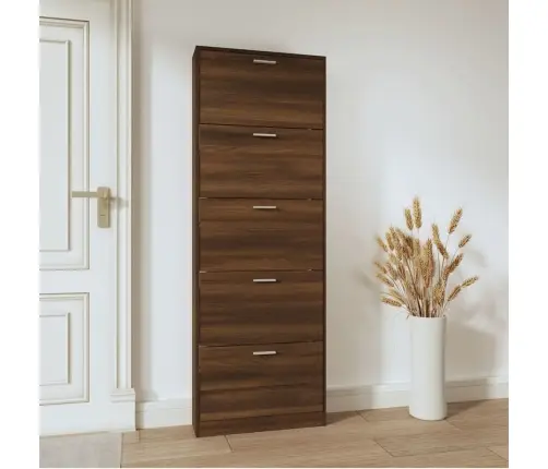 Jalatsikapp, Pruun Tamm, 59X17X169 cm Tehispuit