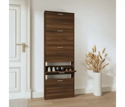 Jalatsikapp, Pruun Tamm, 59X17X169 cm Tehispuit