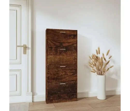 Apavu Plaukts, Ozolkoka Krāsa, 59X17X150 Cm, Inženierijas Koks Vidaxl