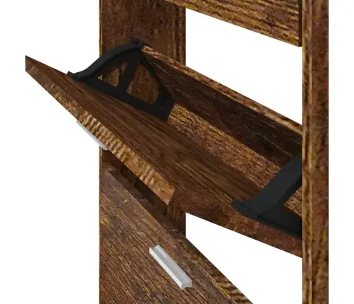 Apavu Plaukts, Ozolkoka Krāsa, 59X17X150 Cm, Inženierijas Koks Vidaxl