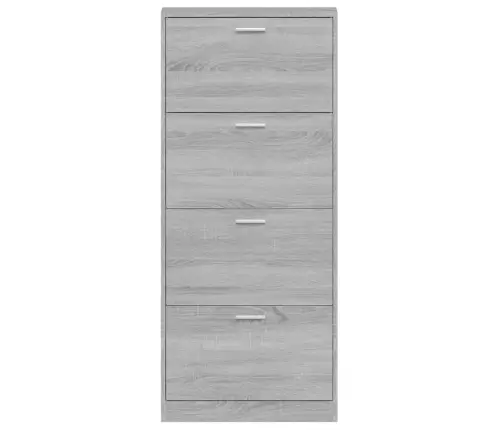 Spintelė Batams, Pilka Ąžuolo, 59X17X150cm Apdirbta Mediena