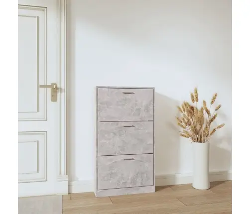 Spintelė Batams, Betono Pilka, 59X17X108cm Apdirbta Mediena