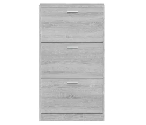 Apavu Plaukts, Pelēcīga Ozolkoka,59X17X108 Cm,Inženierijas Koks Vidaxl