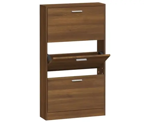 Spintelė Batams, Ruda Ąžuolo, 59X17X108cm Apdirbta Mediena