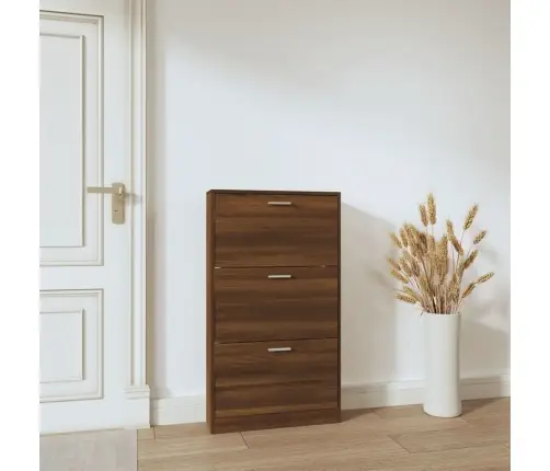 Spintelė Batams, Ruda Ąžuolo, 59X17X108cm Apdirbta Mediena