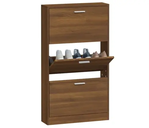 Spintelė Batams, Ruda Ąžuolo, 59X17X108cm Apdirbta Mediena