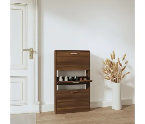 Spintelė Batams, Ruda Ąžuolo, 59X17X108cm Apdirbta Mediena