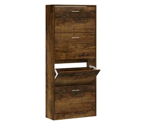 Spintelė Batams, Dūminio Ąžuolo, 63X24X147cm Apdirbta Mediena