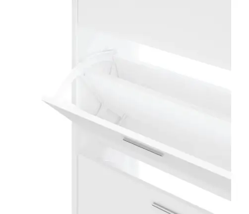 Apavu Skapītis, Balts, 63X24X103 Cm, Inženierijas Koks Vidaxl