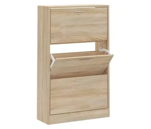 Apavu Plaukts, Ozolkoka Krāsa, 63X24X103 Cm, Inženierijas Koks Vidaxl