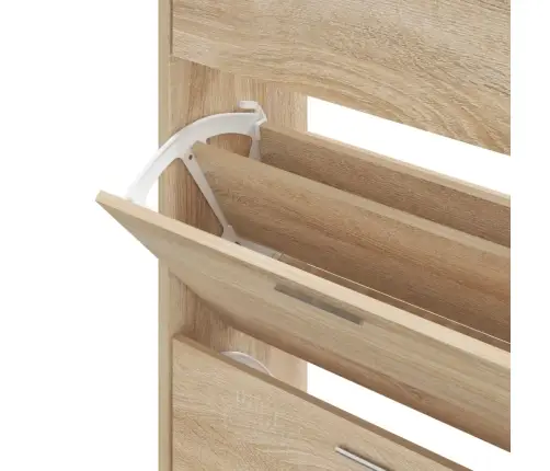 Apavu Plaukts, Ozolkoka Krāsa, 63X24X103 Cm, Inženierijas Koks Vidaxl