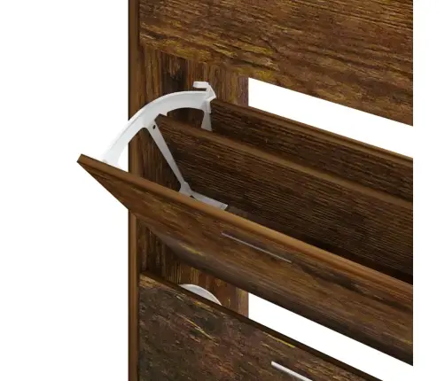 Apavu Plaukts, Dūmakains Ozols, 63X24X103 Cm, Inženierijas Koks Vidaxl