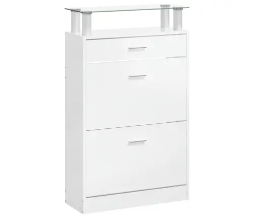 Spintelė Batams, Balta, 63X24X104cm Apdirbta Mediena, Blizgi