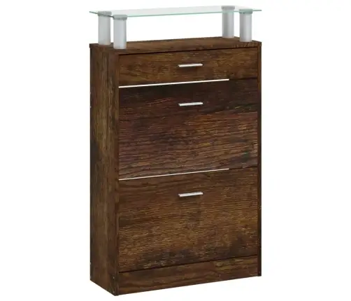 Apavu Plaukts, Ozolkoka Krāsa, 63X24X104 Cm, Inženierijas Koks Vidaxl