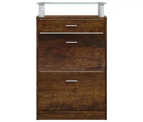 Apavu Plaukts, Ozolkoka Krāsa, 63X24X104 Cm, Inženierijas Koks Vidaxl